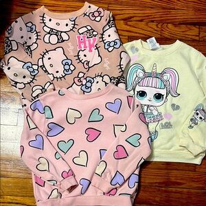 Hello Kitty and LOL Surprise Sweatshirts